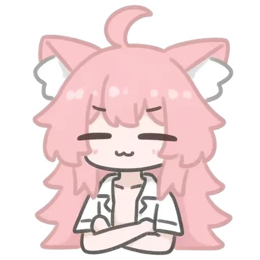 这里有只猫猫的粉色头像